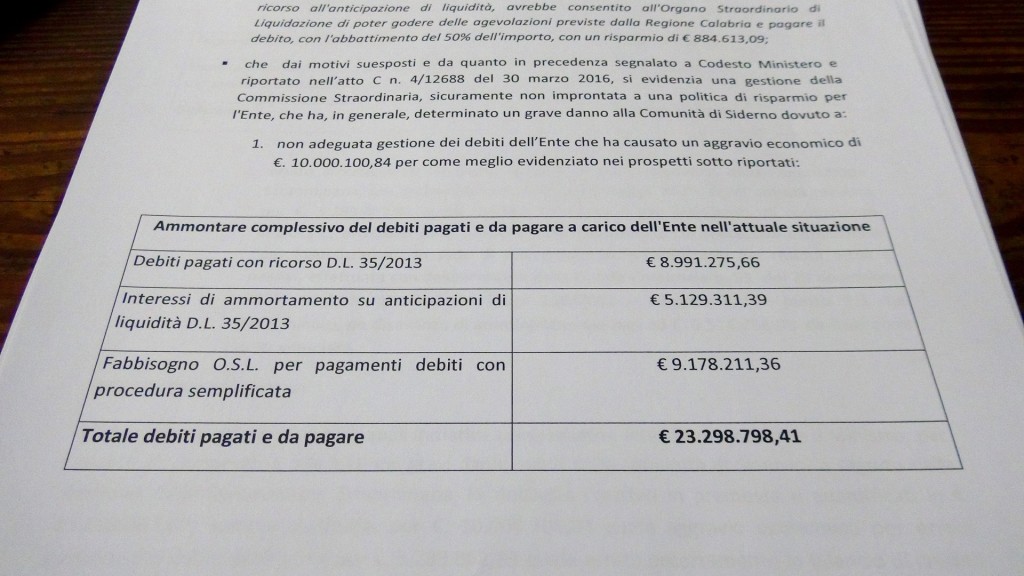 Siderno Conf. stampa