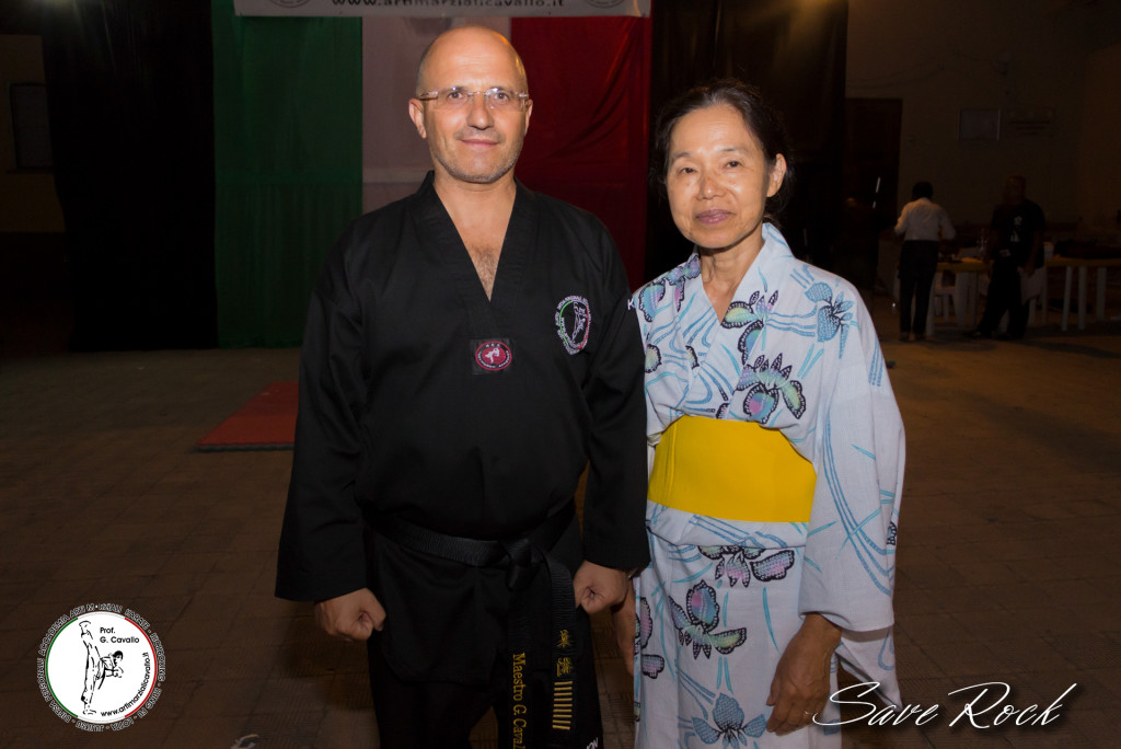 Maestro Giuseppe Cavallo e maestra Sachimi Maeno (1)