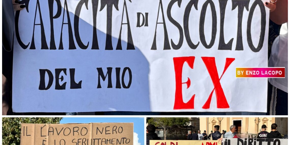 SIDERNO 30 Ottobre 2026 – La manifestazione di studenti e lavoratori contro il caro vita (Immagini e Video)